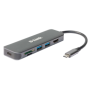 D-Link DUB-2327 6-in-1 USB-C Hub with HDMI, SD/microSD card reader and power delivery, 1* USB-C connector, 1* HDMI Port, 2* USB 